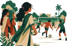 খেলার মাঠে মেয়েদের জায়গা